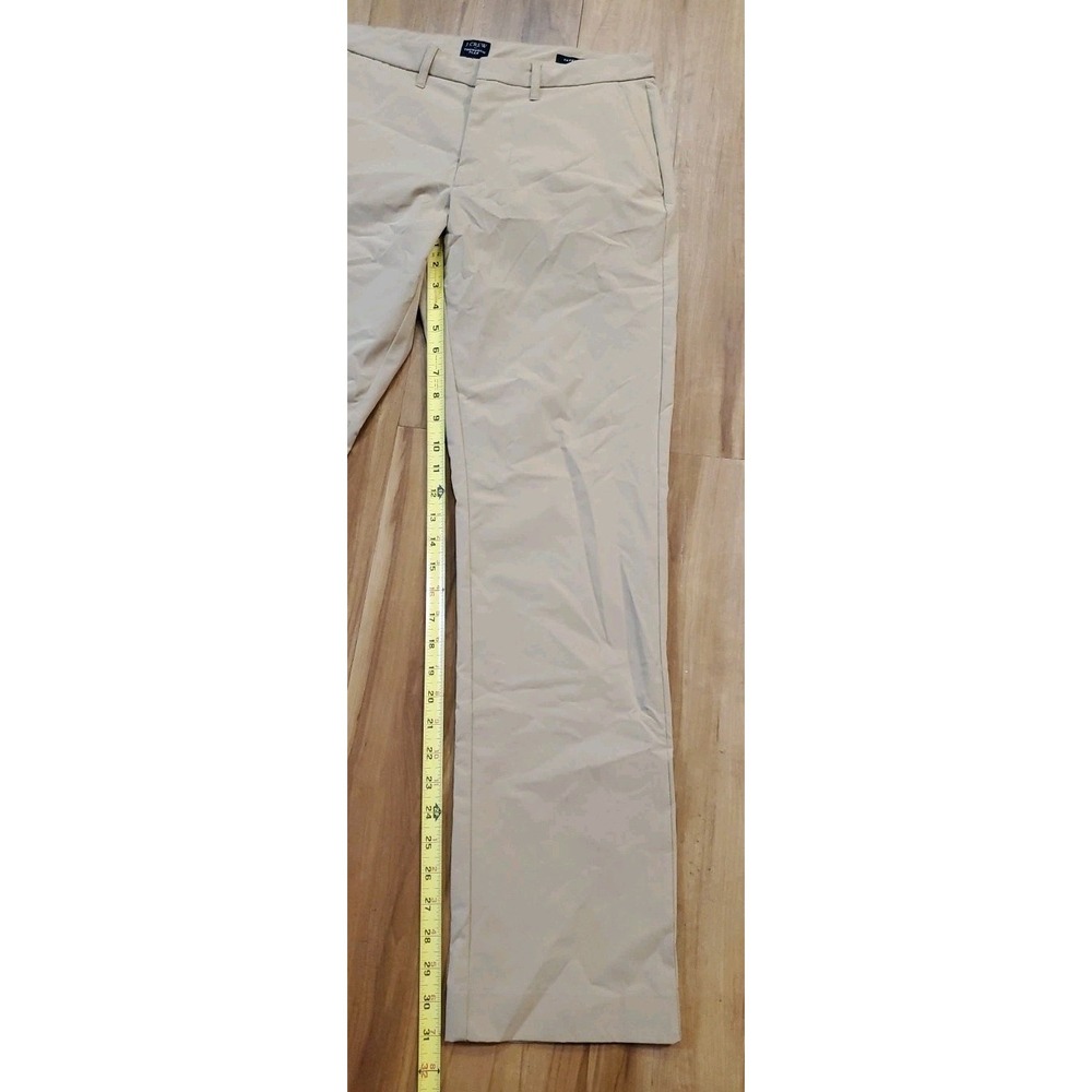 J Crew Thompson Flex Pants Mens 31x32 Beige Khaki Tapered Office Work - Picture 3 of 7